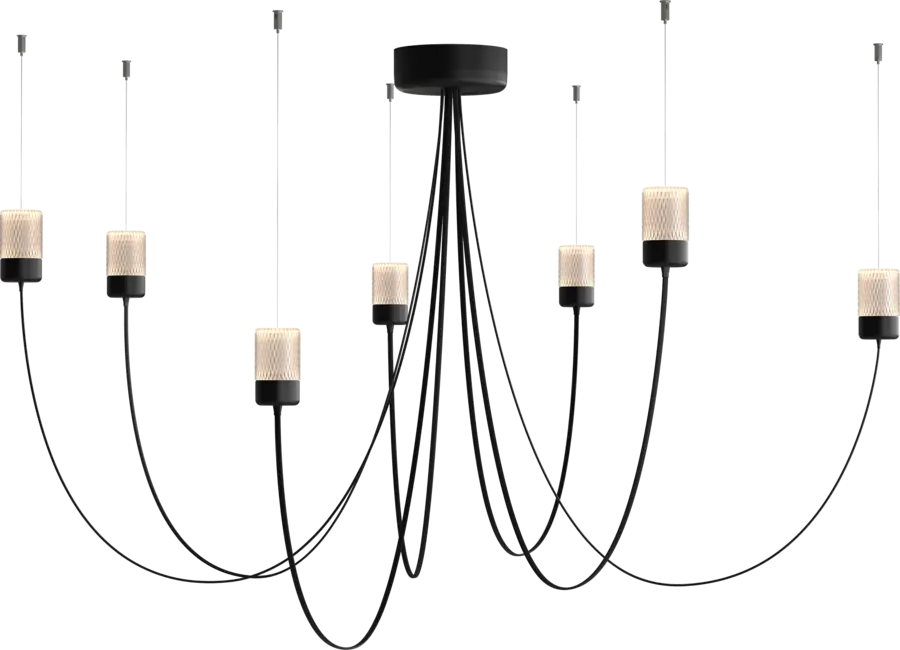 Gravity Chandelier 7 random positions